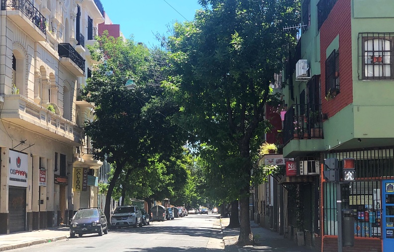 Buenos Aires - La rue de notre hôtel